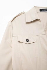 Vestido Chemise Feminino Estilo – Manga Longa, Gola Slim