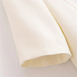 Conjunto Feminino Elegância Clássica – Blazer Transpassado com Botões Duplos e Calça de Cintura Alta