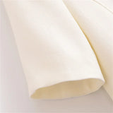 Conjunto Feminino Elegância Clássica – Blazer Transpassado com Botões Duplos e Calça de Cintura Alta