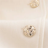 Conjunto Feminino Elegância Clássica – Blazer Transpassado com Botões Duplos e Calça de Cintura Alta