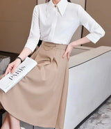 Conjunto saia e Camisa Alfaiataria Luxo