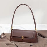 Bolsa de Ombro – Couro Ecológico, Estilo Luxo, Pequena e Elegante, Modelo Underarm/Clutch