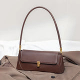 Bolsa de Ombro – Couro Ecológico, Estilo Luxo, Pequena e Elegante, Modelo Underarm/Clutch