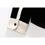 Conjunto em Veludo com Camisa de Manga Longa e Calça – Design Elegante com Detalhes Laterais