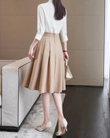 Conjunto saia e Camisa Alfaiataria Luxo