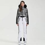 Macacão de Esqui Feminino GSOU SNOW – Peça Única, Acolchoado, Impermeável, Respirável e à Prova de Vento