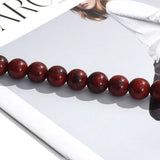 Colar Choker – Flor Grande, Contas de Resina Douradas,