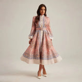 Vestido elegante estampa boho - Novidade