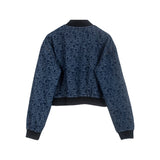 Jaqueta Jeans CHCH – Com Zíper e Bolsos, Gola Lapela, Manga Longa, Estilo Vintage e Fashion