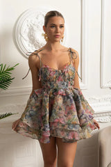 Vestido  – Estampa Colorida, Sexy e Charmoso