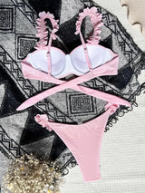 Biquini  Push Up - Detalhes Flores