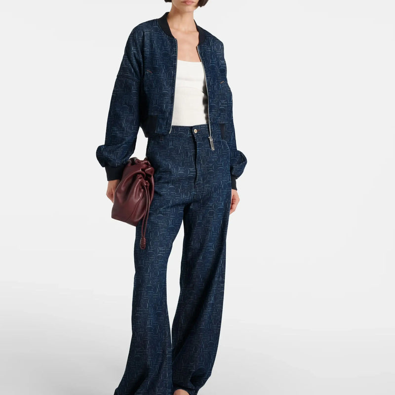 Jaqueta Jeans CHCH – Com Zíper e Bolsos, Gola Lapela, Manga Longa, Estilo Vintage e Fashion