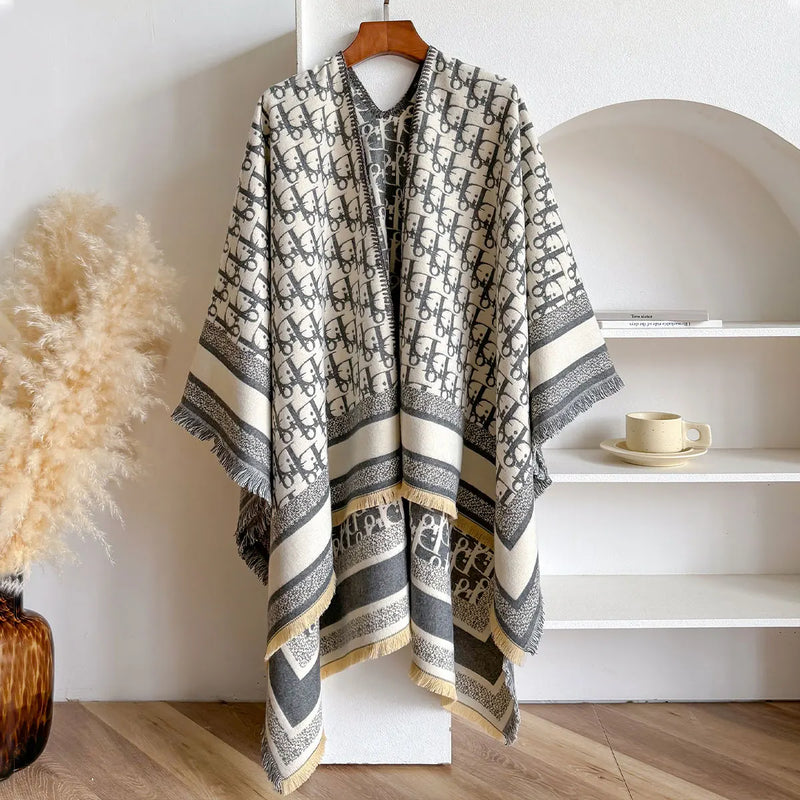 Echarpe Estilo Pashmina em Cashmere