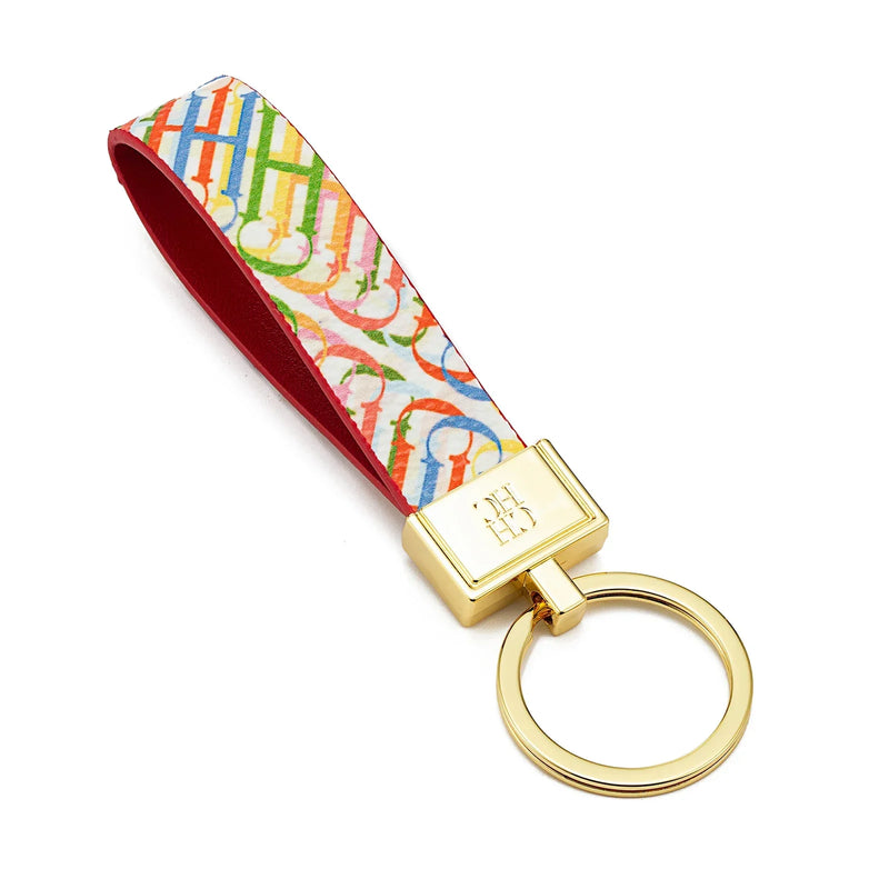 Chaveiro CHCH – Couro, Design Exclusivo com Estampa, Estilo Minimalista e Sofisticado, Presente Elegante