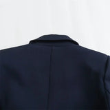 Conjunto Elegante – Blazer Curto com Botões Decorativos e Calça Pantalona