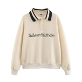 Conjunto Jogger Feminino Forrado em Lã – Bordado, Ajuste Solto e Design Térmico