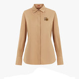 Conjunto CHCH – Camisa Bordada + Saia Midi Plissada Casual Chic