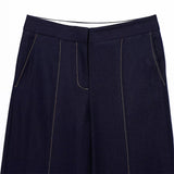 Conjunto Feminino – Blazer Curto com Botões Decorativos e Calça Reta Casual |