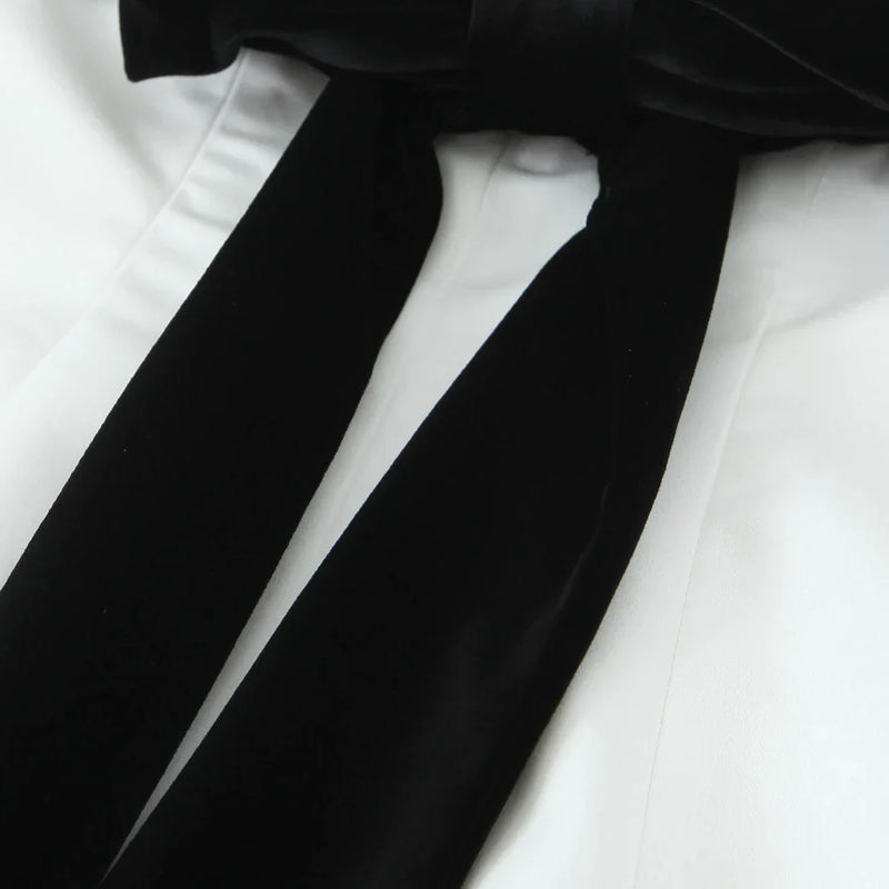 Blusa Sem Alças com Laço - Top Cropped Branco Estilo Chic