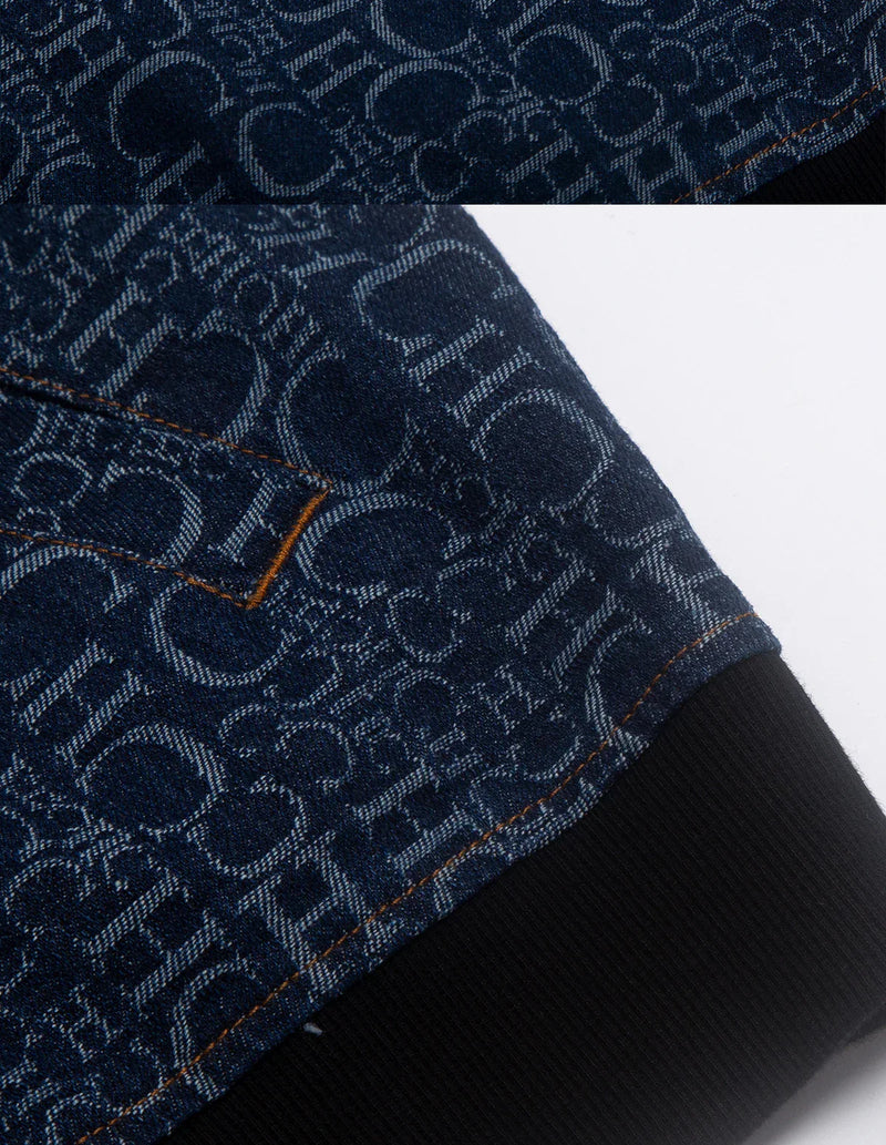 Jaqueta Jeans CHCH – Com Zíper e Bolsos, Gola Lapela, Manga Longa, Estilo Vintage e Fashion