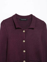 Conjunto Feminino Minimalista em Tricô – Jaqueta + Saia | Look Elegante