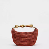 Bolsa Estilo Retrô Elegante, Alça de Corrente Metálica, Transversal Pequena e Sofisticada