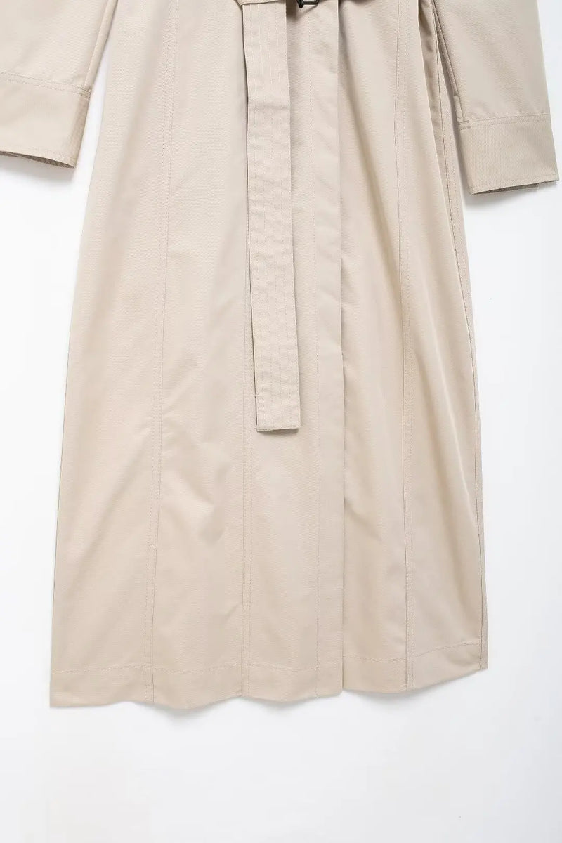 Vestido Chemise Feminino Estilo  – Manga Longa, Gola Slim