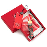 Chaveiro CHCH – Couro, Design Exclusivo com Estampa, Estilo Minimalista e Sofisticado, Presente Elegante