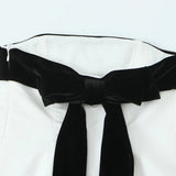 Blusa Sem Alças com Laço - Top Cropped Branco Estilo Chic