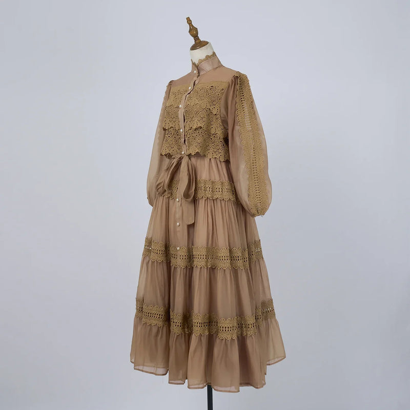 Vestido Lumière – Edição Exclusiva com Renda Bordada