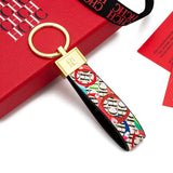 Chaveiro CHCH – Couro, Design Exclusivo com Estampa, Estilo Minimalista e Sofisticado, Presente Elegante