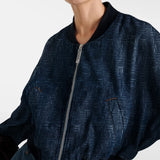 Jaqueta Jeans CHCH – Com Zíper e Bolsos, Gola Lapela, Manga Longa, Estilo Vintage e Fashion